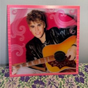 Justin Beiber 2011 Holographic birthday card